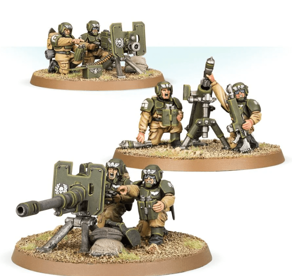 imperial guard weapons squads old
