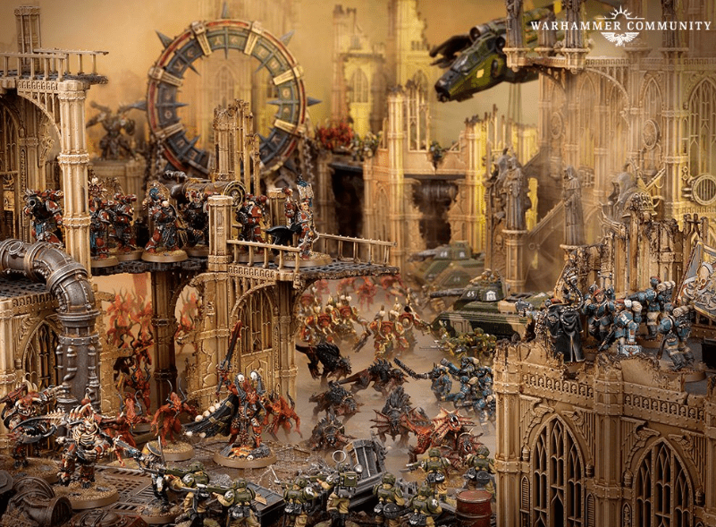 Старый ламповый фонарь warhammer