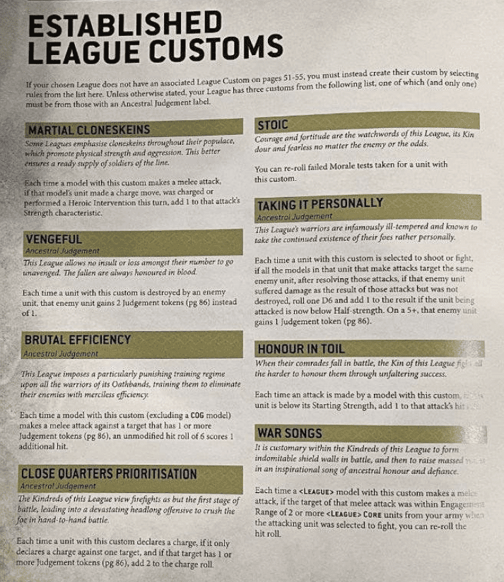 Leagues of Votann Leagues 6