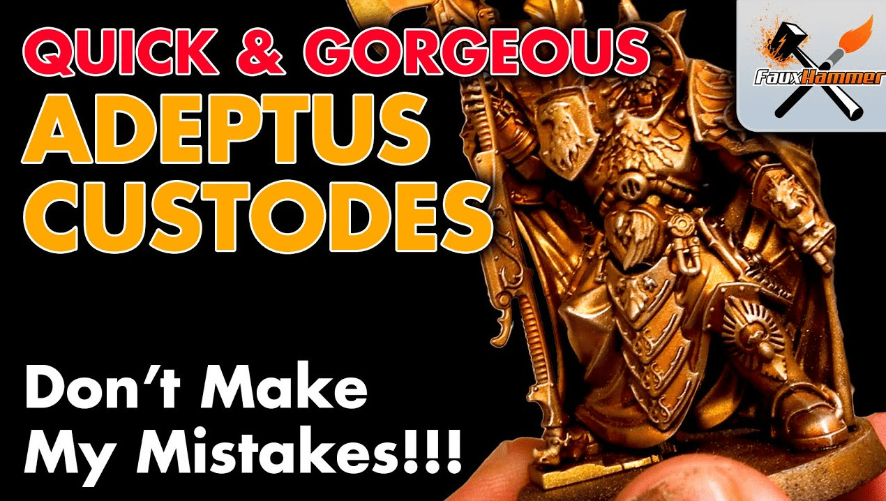 Painting Adeptus Custodes