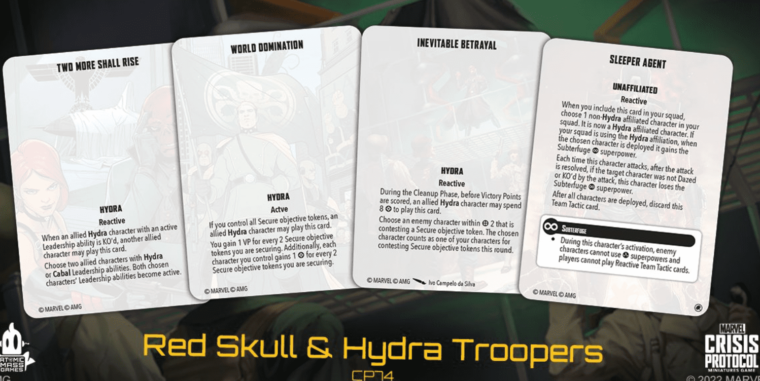 Red Skull Tactic Cards 2