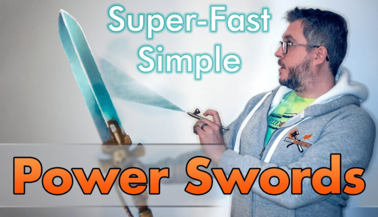 power swords how to paint