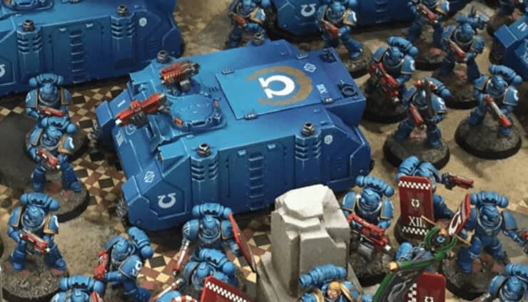 the ultramarines hold a parade