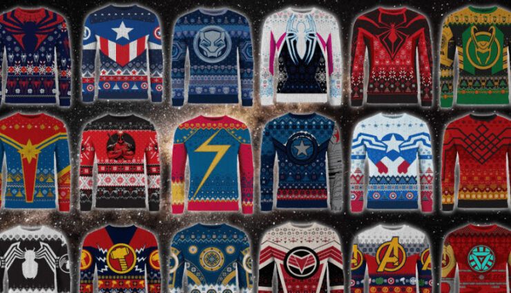 Marvel sweaters feature