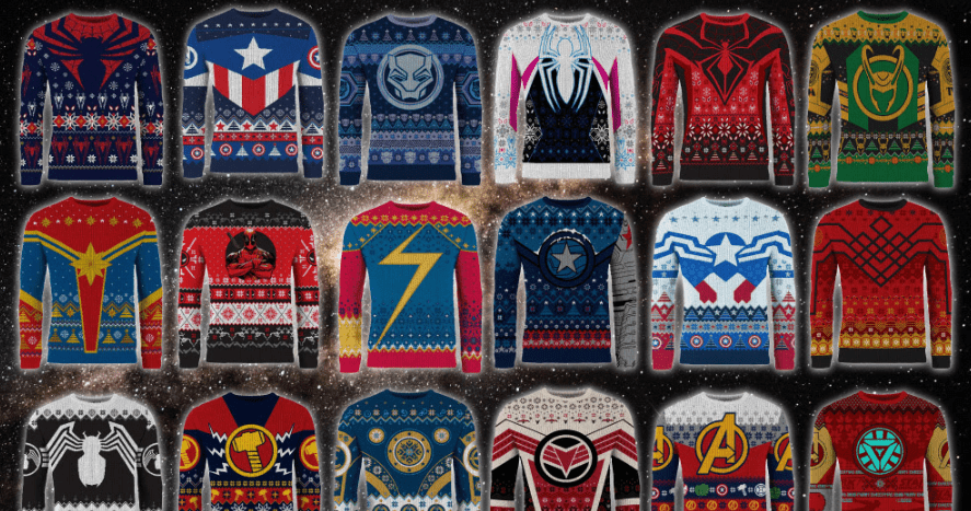 Marvel sweaters feature