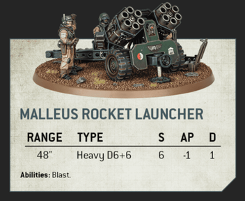 Astra Militarum Ordnance Team with Malleus Rocket Launcher