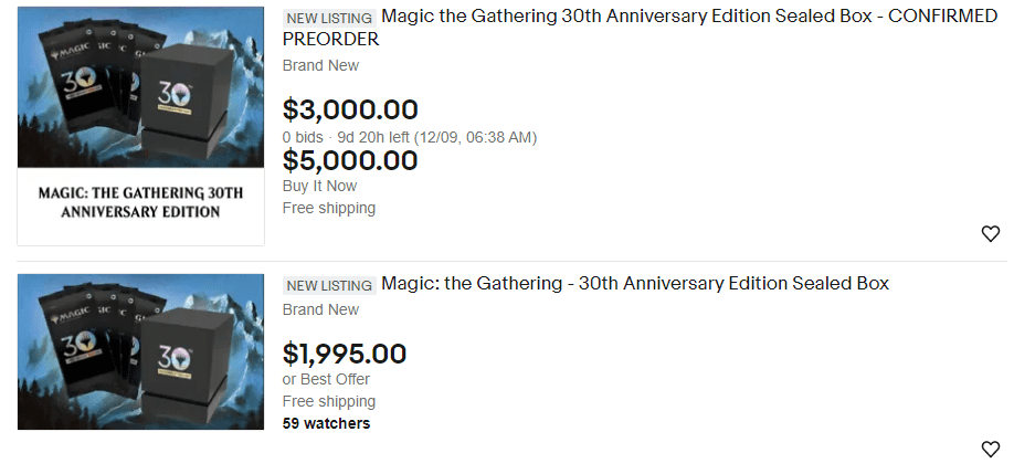 Magic the gathering sold out 2