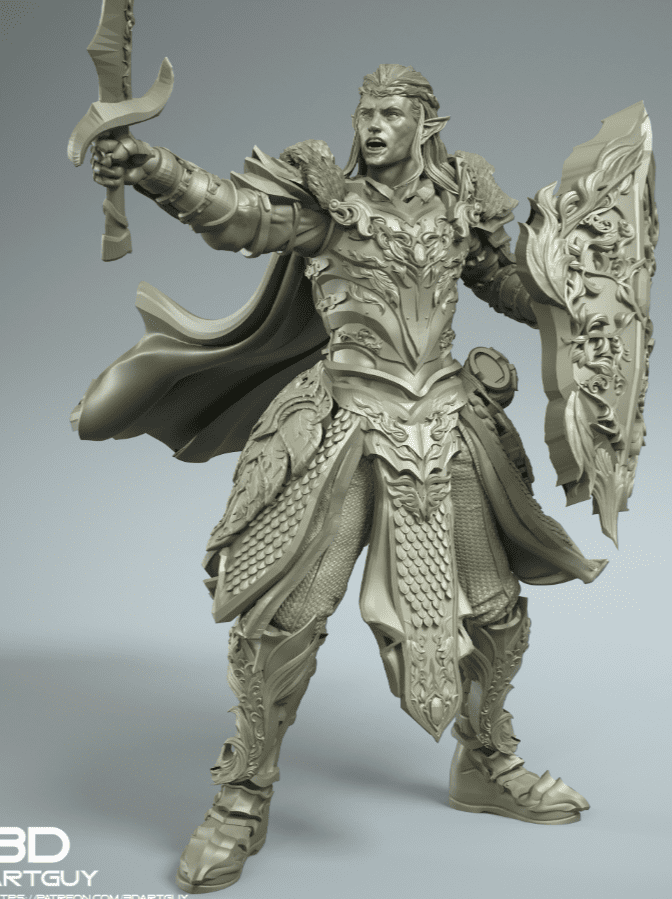 STL file Lord Grim Spear The King's avatar 🎨・3D print design to