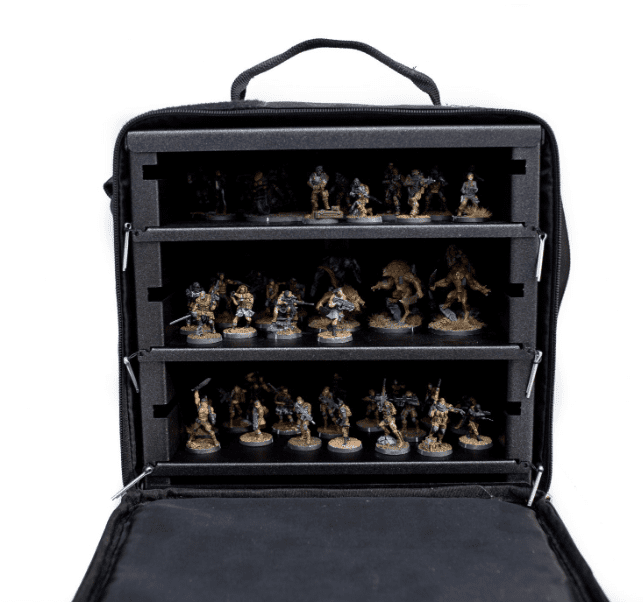 Miniature storage case w/foam, FOW, Warhammer, 40k, ACW, Historical, 25mm