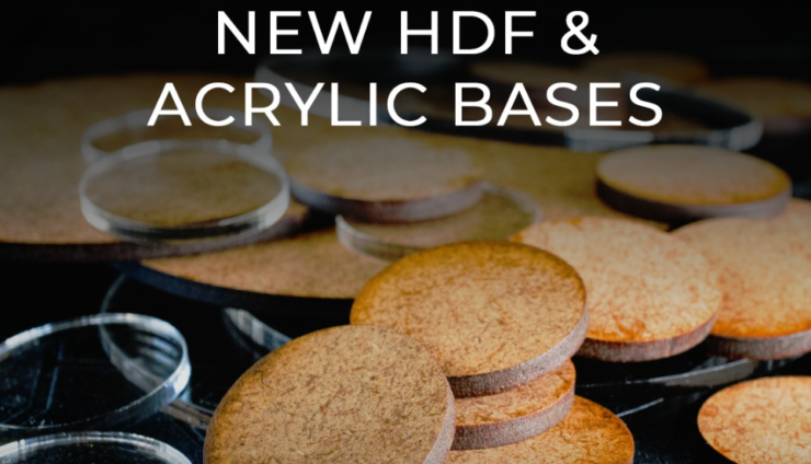 HDF and Acrylic Bases feature
