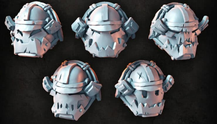 Orc Bushi Heads