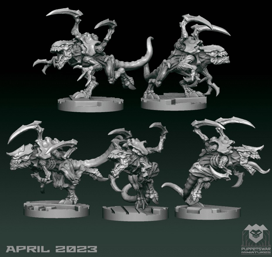 Puppetswar New Orks, Marines, & Nids 3d STL Files for April!