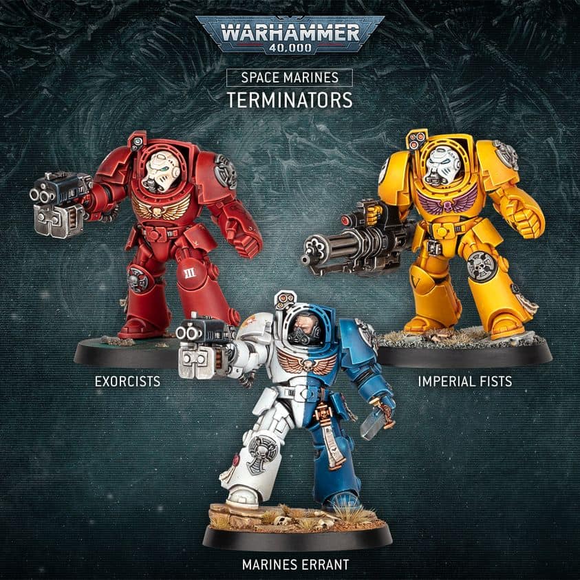 5x Terminators - Space Marines - Warhammer 40k - Exterminators, New On Sprue, Unpainted