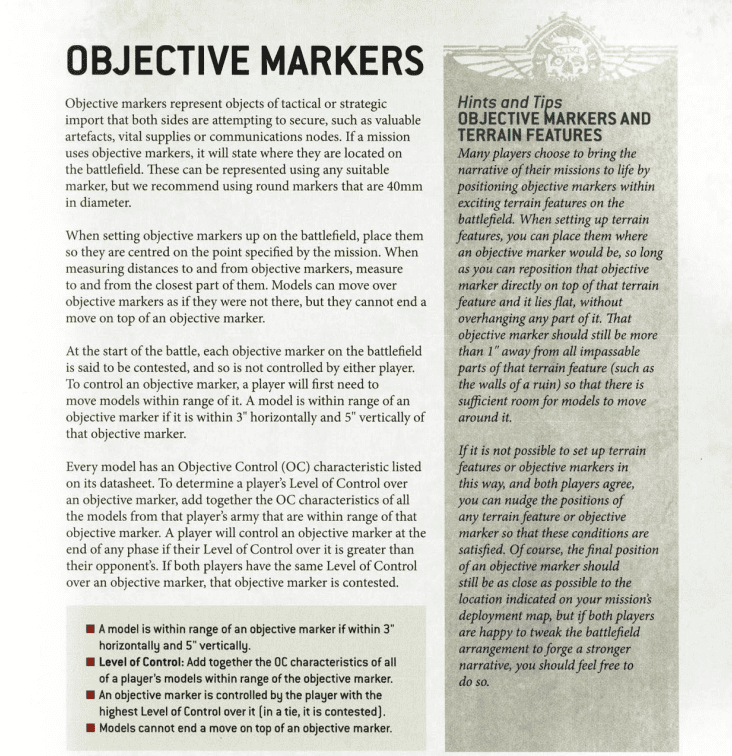 10th Edition Core Rules 40k Missions 3