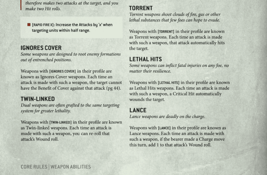 All the 10th Edition Rules 11