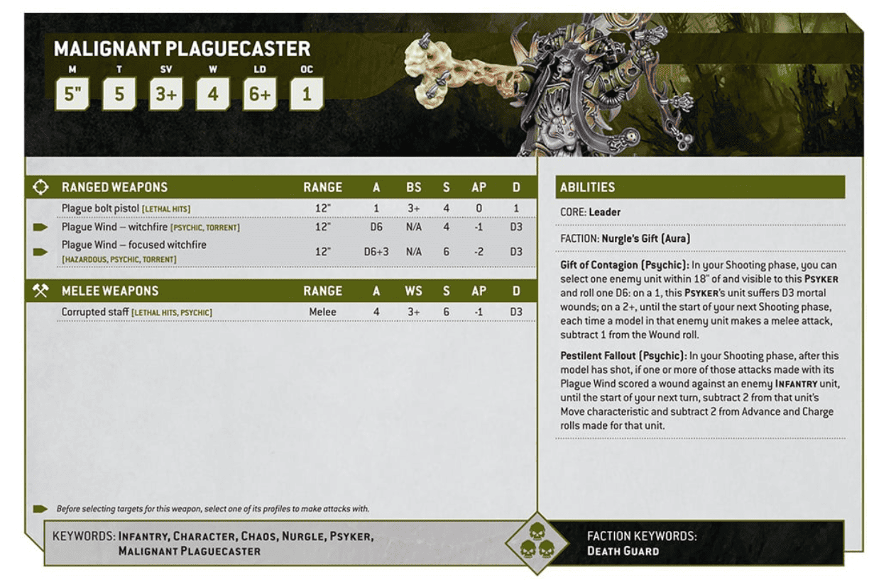 Death Guard in Warhammer 40K 10th Edition - Full Index Rules, Datasheets +  Launch Detachment 