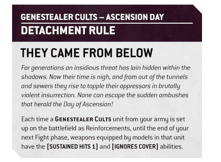 Genestealer Cults 10th Edition 40k Rules 2