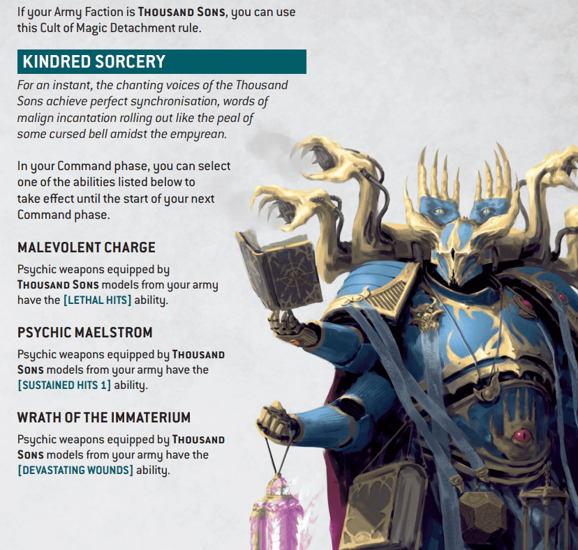 New Thousand Sons 10th Edition 40k Rules: Datasheets & Index Cards