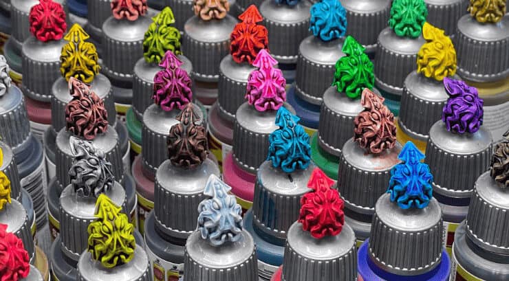 Kraken Paint Bottle Topper STLs feature