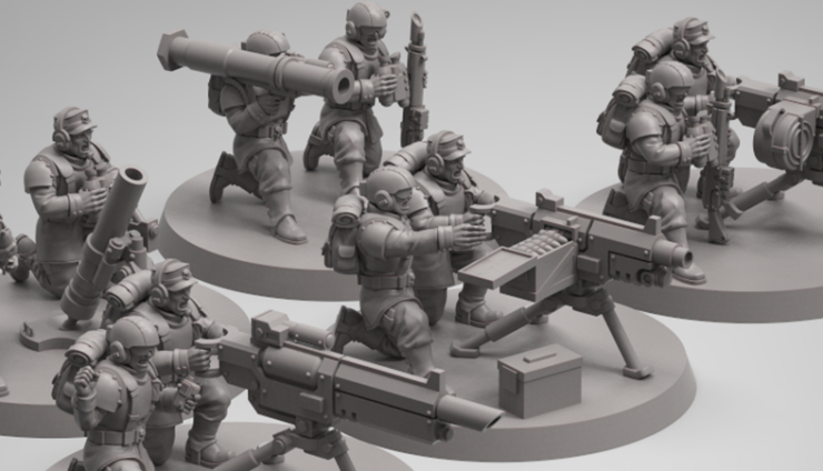 Master Regiment Heavy Weapons Set feature