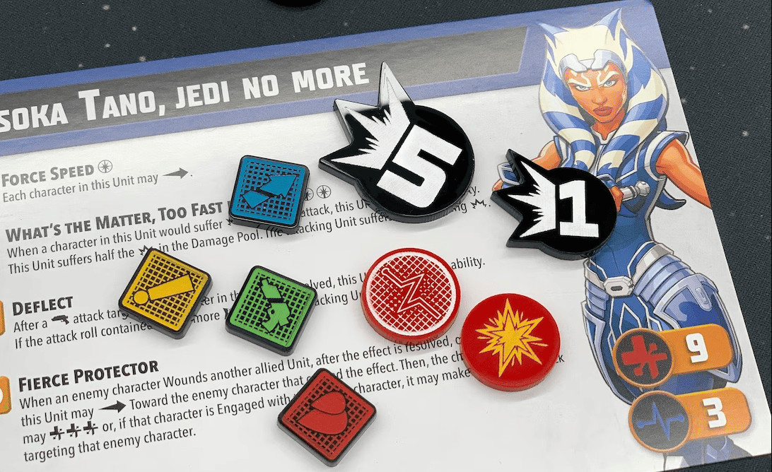 acrylic tokens shatterpoint feature