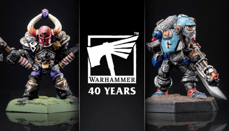 warhammer best figures miniatures from last 40 years pics of first painted space marine and chaos warrior slambo wal hor