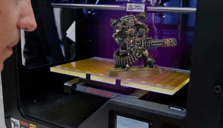 3d printing warhammer models forge world 40k print lines hobbyist hitting print on printer making model