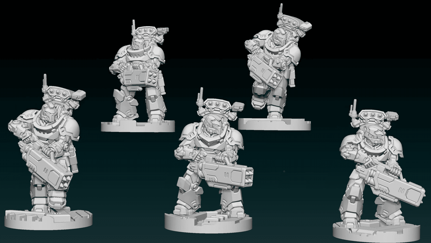 New Bushi, Knight & Regular-Style Gunners Perfect For Space Marines