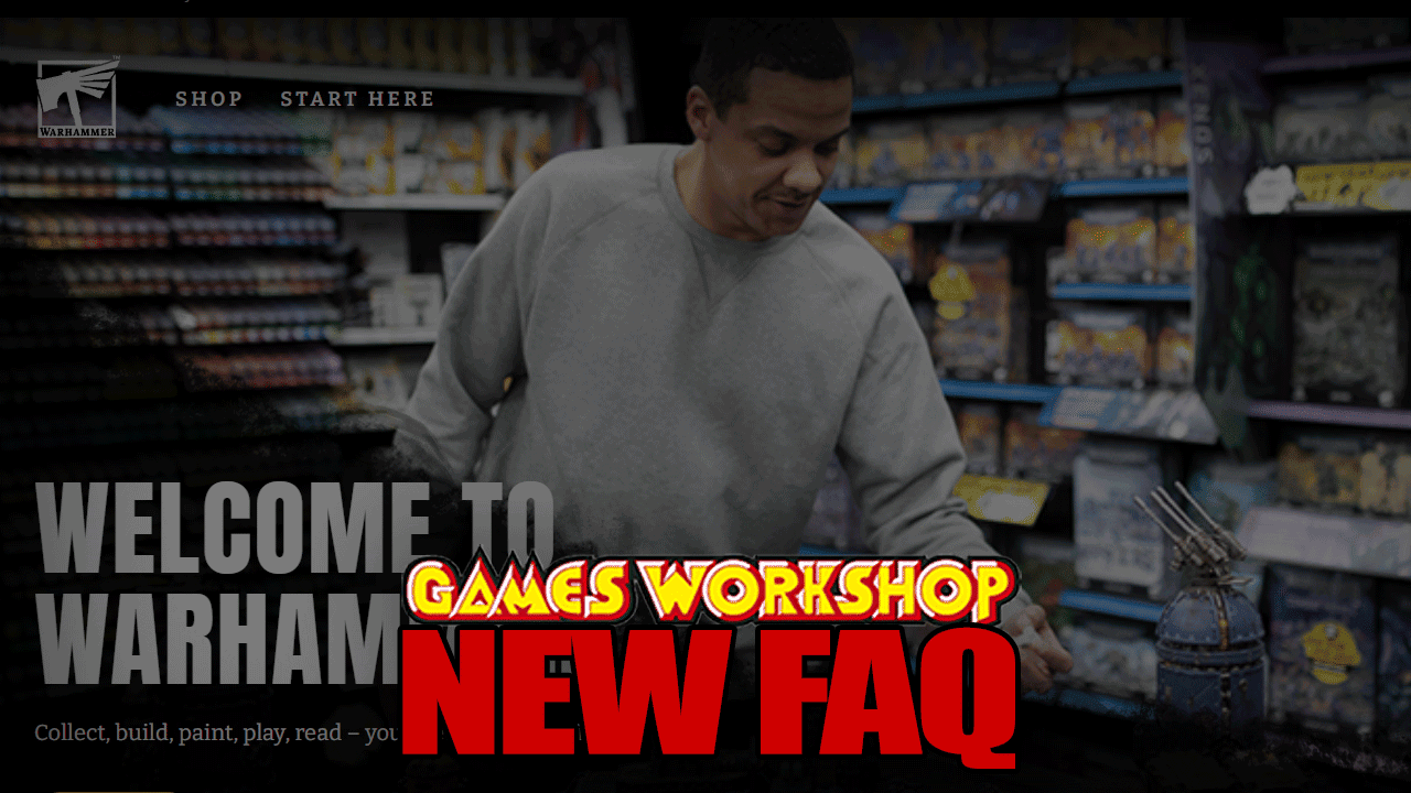 games workshop website faq warhammer dot com