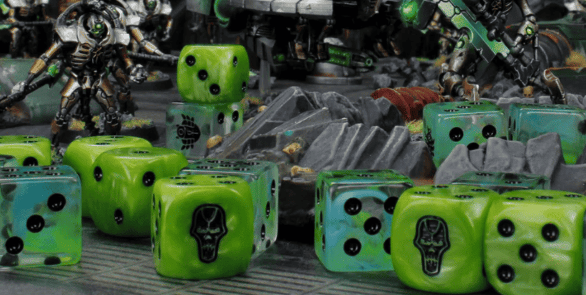 Get These Awesome Necron Themed Dice Sets From Baron Of Dice