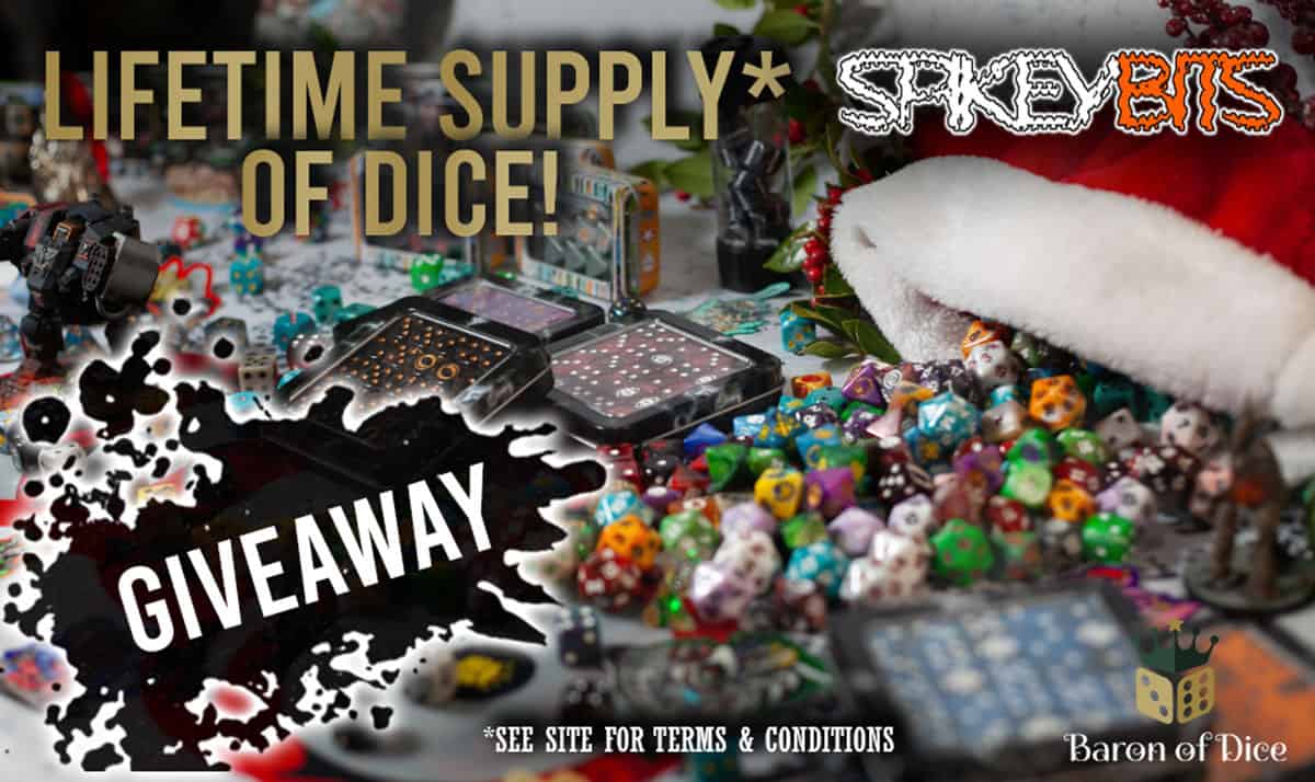 lifetime supply dice giveaway