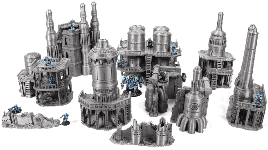 TableTop Terrain Damochles Industrial Ruins