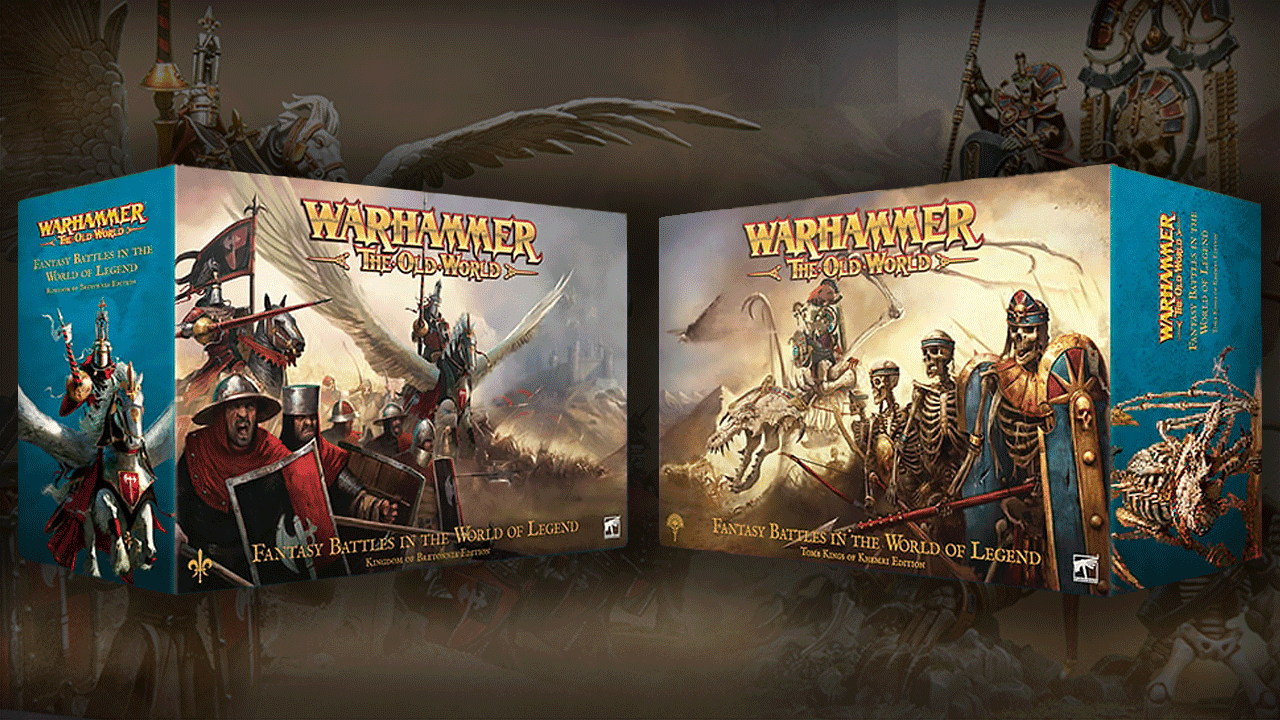Warhammer the old world army launch box sets bretonnians tomb kings boxes