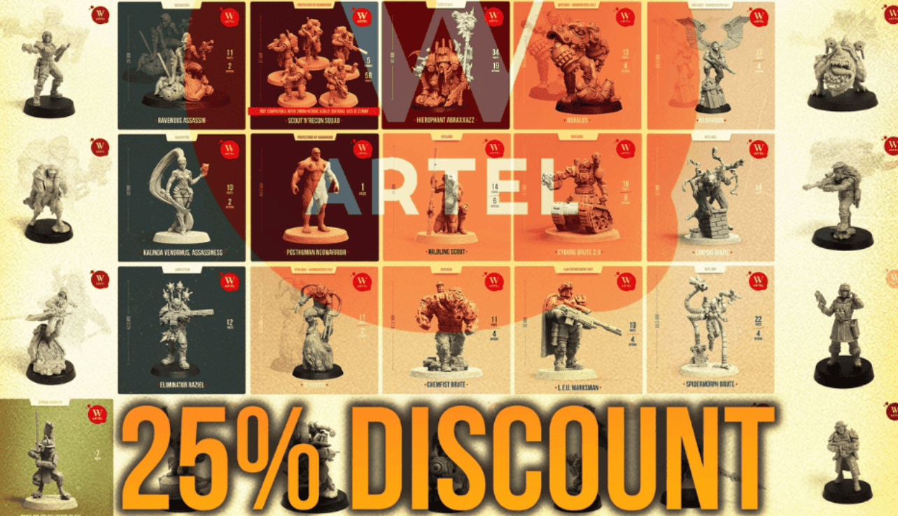 artel 25% discount