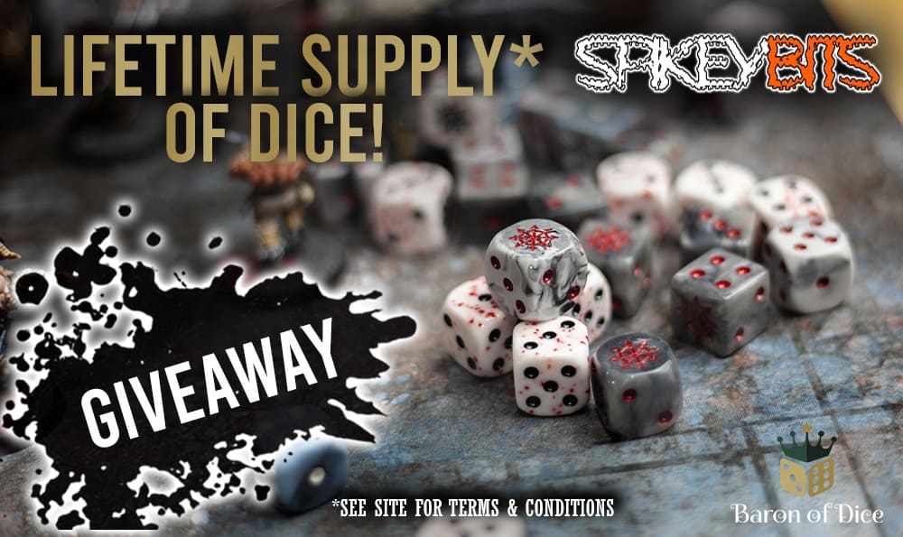 lifetime supply dice giveaway