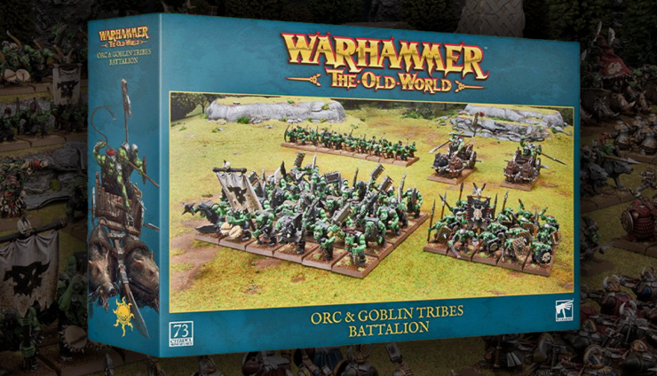 orcs & goblins warhammer the old world battalion box set