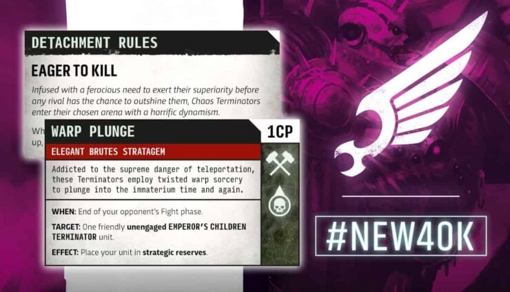 11th Edition emperors children detachments rules warhammer 40k