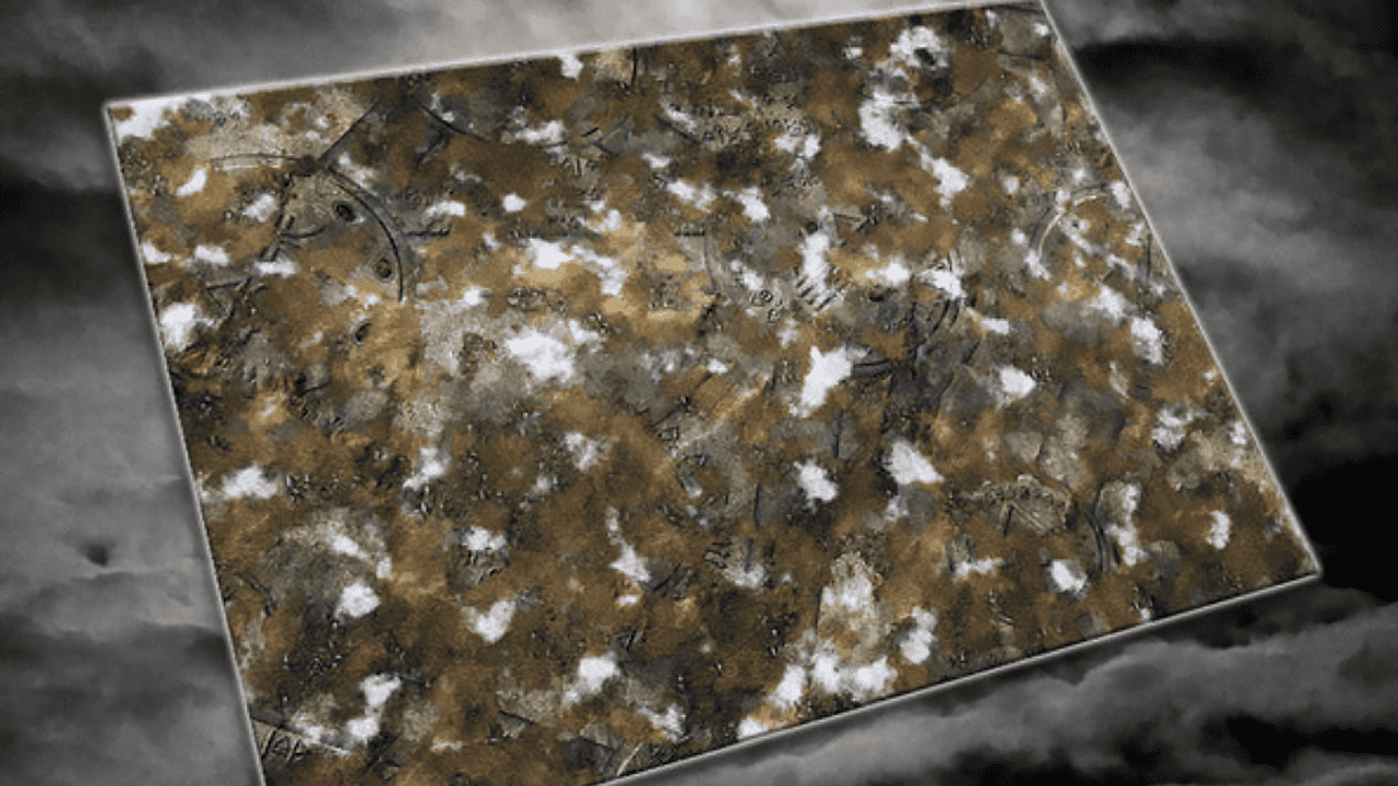 Ancient Alien Ruins Winter gaming mat warhammer 40k flg terrain