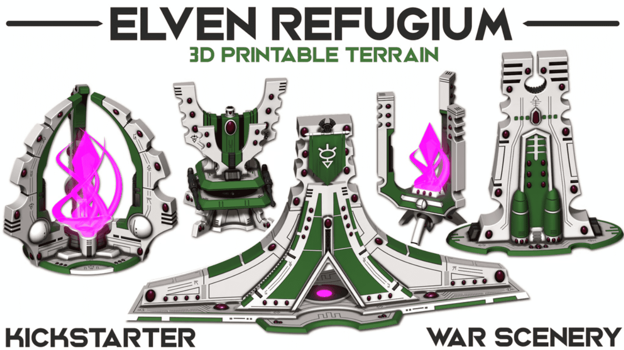 Elven Refugium Eldar Terrain kickstarter