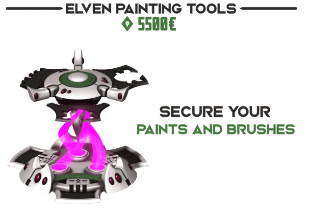 Elven Painting Tools Eldar Terrain kickstarter