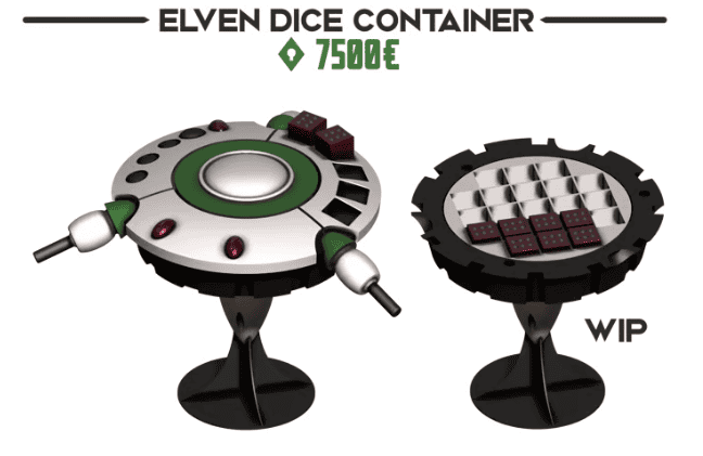 Elven Dice Container Eldar Terrain kickstarter