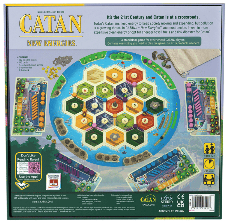 Catan New Energies box back