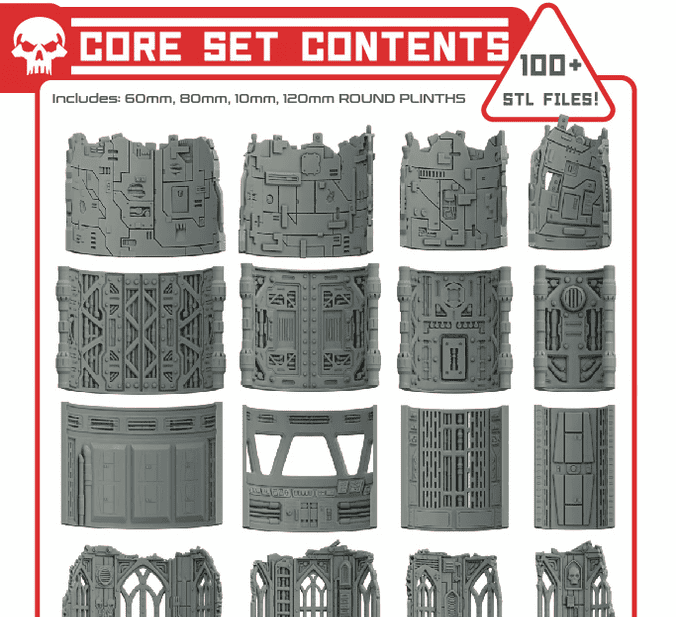 Hero-Stand Display Plinths core set