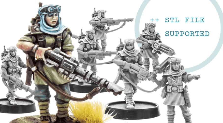 Desert Scorpions Modular Female Troops