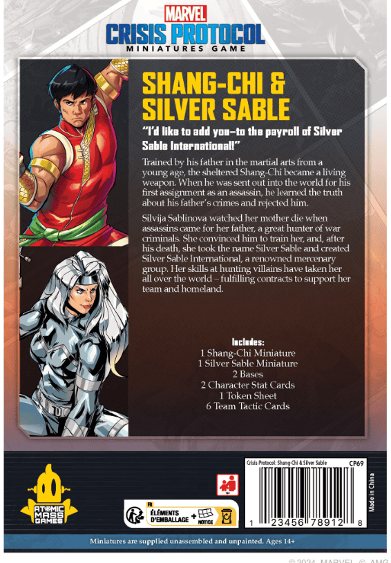 Marvel: Crisis Protocol - Shang Chi & Silver Sable2