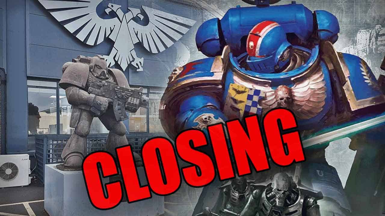 games workshop close shutdown warehouse