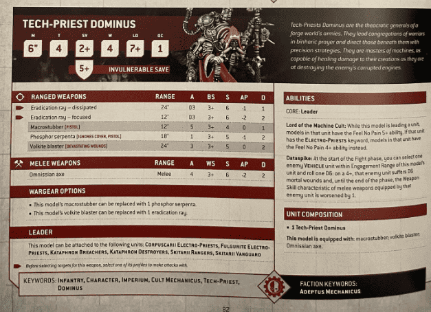 Tech priest Dominus