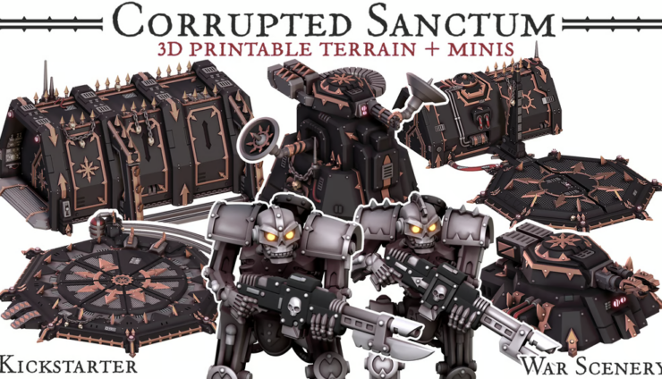 Corrupted Sanctum Kickstarter Chaos terrain 40k