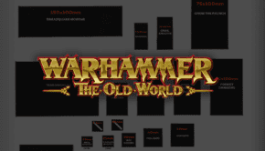 Warhammer The Old World Base Sizes Guide and logo hor wal