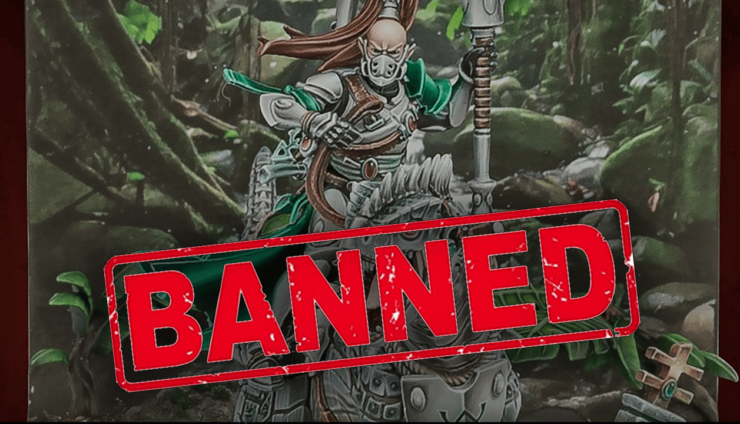 gold demon banned ai art games workshop